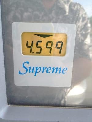 Welcome back to CA. Misleading they post only cash price, this is the surprise at the pump