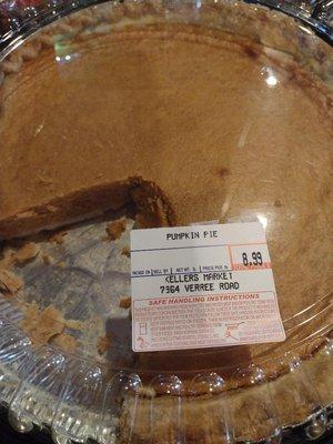 Keller's Pumpkin Pie - AWFUL!