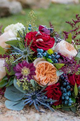 Eucalyptus/ greenery/stems/ berries/ flowers