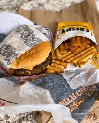 Double Western Bacon Cheeseburger + Crisscut Fries