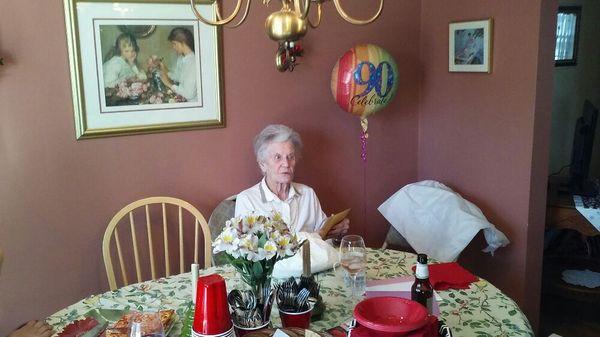 Happy 90th Birthday Mom, the Deli's first investor and cashier.