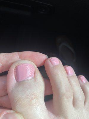 Nail polish, pedicure