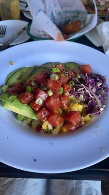 Ahi tuna poke bowl