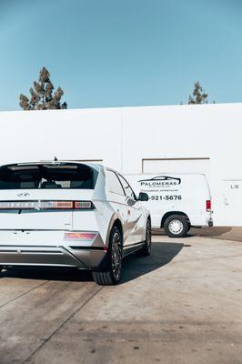 2022 IONIQ 5 received a Full Paint correction & Life Time Ceramic Pro Coating At our new location in simi valley !