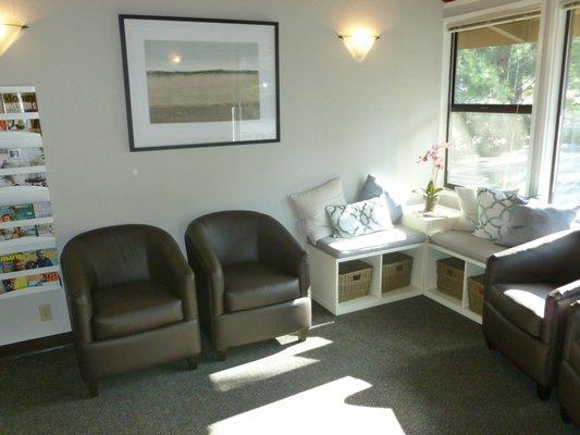 Relax in our comfortable reception room