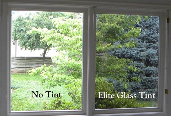 Our Dual-Reflective architectural window film gives a natural look while reducing the suns heat and blocking glare.