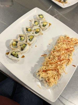 *Asparagus Roll, *Bonney Lake Roll (raw)