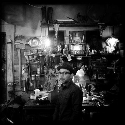 Larry, the owner and leather craftsman at his shop/studio