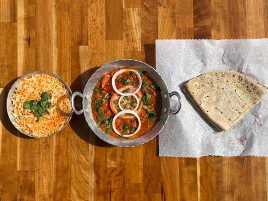 Chicken Tikka Masala x Basmati Rice x Chapati