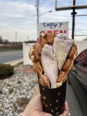 Bubble Waffle Ice Cream