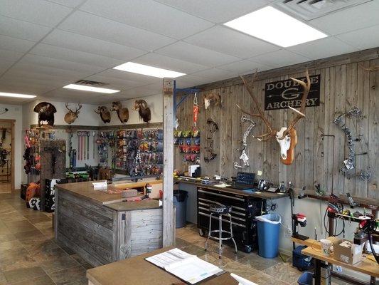 Double G Archery has a full service archery shop.