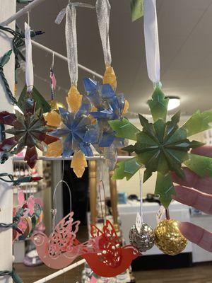 Resin & paper ornaments