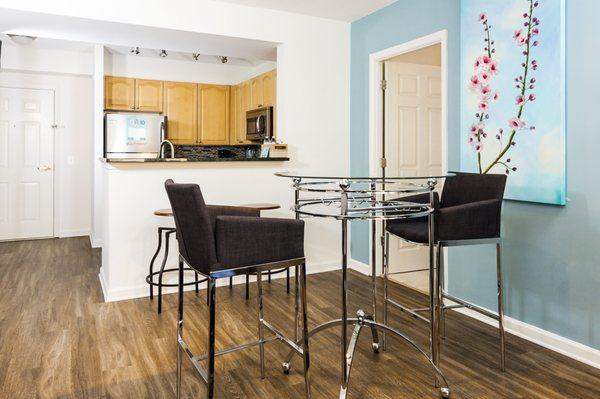 Dining area adjacent to kitchen