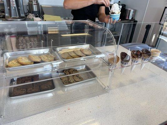 Cookies and handmade cones