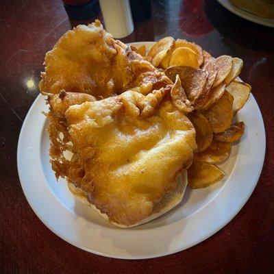 Beer battered pork tenderloin is what I came for!