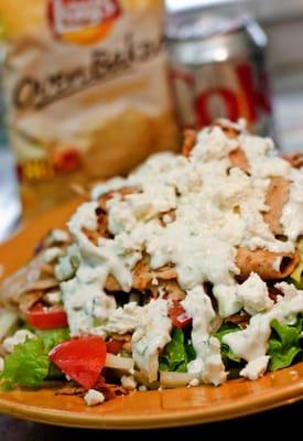 Chicken gyros salad