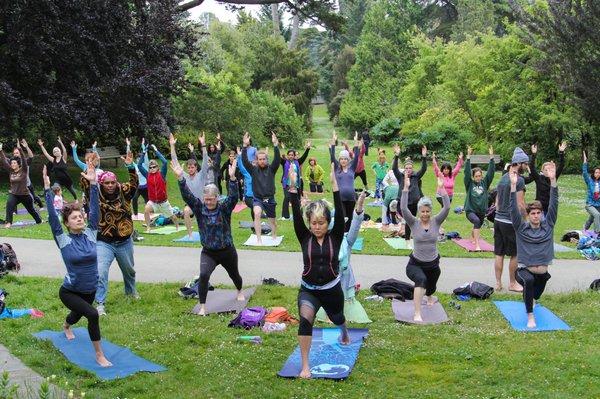 Yoga in the Garden