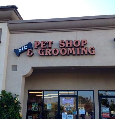 TLC Pet Shop & Grooming.  We are located in the Trader Joe's shopping center.