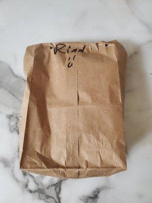 Bag of food