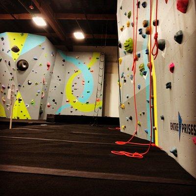 Sanctuary Climbing & Fitness offers bouldering and roped climbing as well as 4 TRUBLUE auto belays