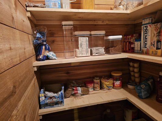 Kitchen remodel added a pantry