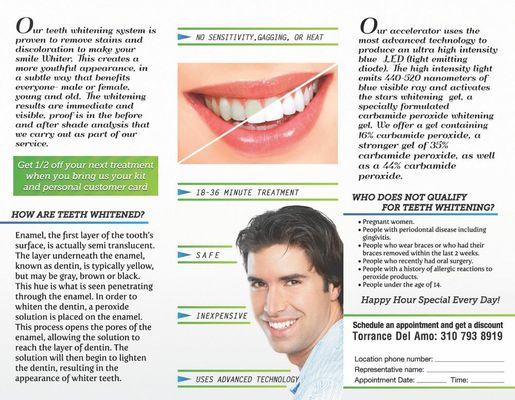 Information on our teeth whitening