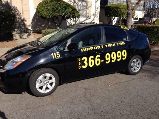 Airport Taxi Cab in San Francisco