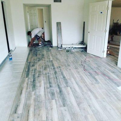 Flooring install