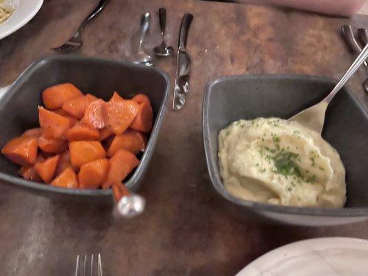 Candied Carrots. & Whipped Potatoes