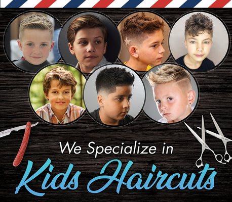 We specialize in all kids haircuts!