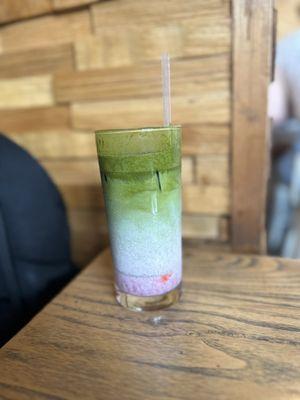 Iced Strawberry Matcha Latte