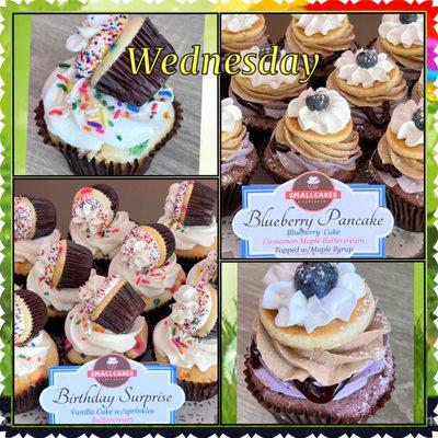 Wednesday Special flavor cupcakes in April 2023