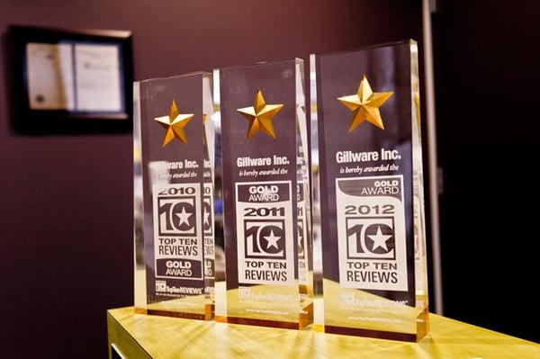 Gillware Data Recovery Top Ten Reviews Gold Awards