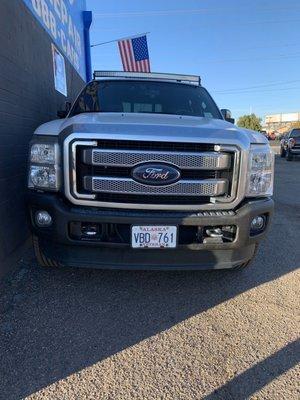 This is my F-350 after driving from Alaska and getting a full service detail along with oil change.