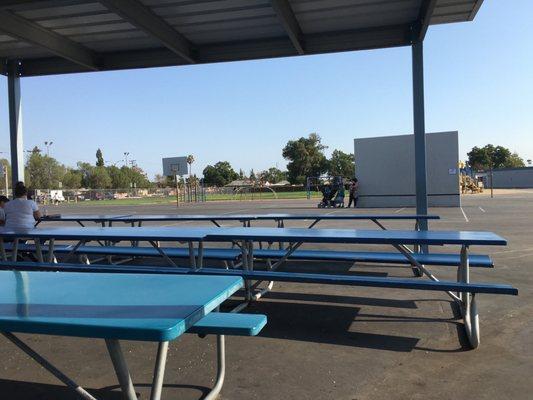 Playground and snack area