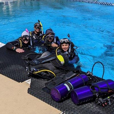 Days 1 and 2 of our open water scuba certification completed!