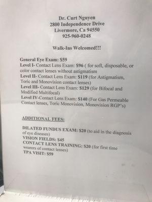 Exam Pricing 2/24/18