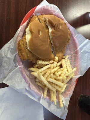 Fried pork sandwich- delicious!!