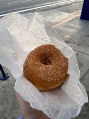 Simple sugar raised donut done right