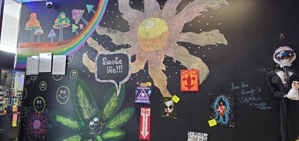 Smoke Shop Art Wall