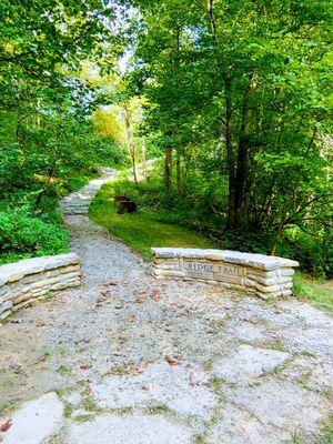 Ridge Trail. We were able to walk the whole trail!