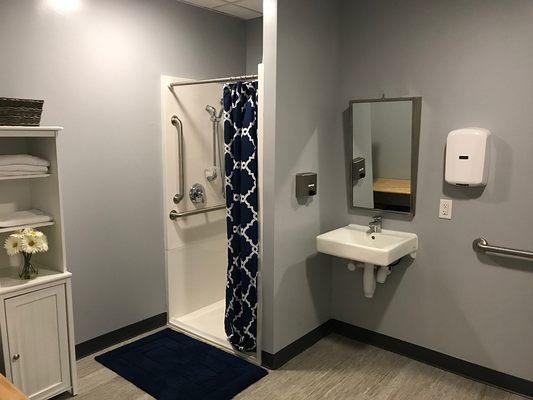 Handicapped Accessible Bathroom and  Shower