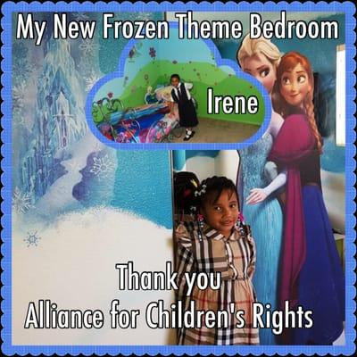 Alliance for Children's Rights
 The benefits dept won my case allowing me to have the funds
 to decorate my bedroom,. THANKS!