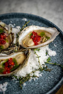 Oyster Night every Thursday with assortment mignonettes