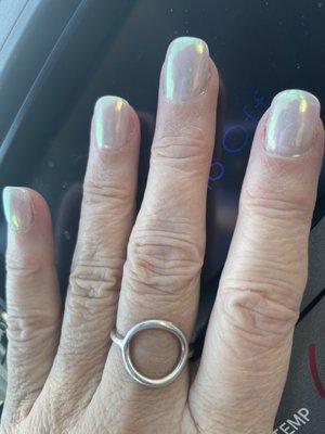 The new chrome manicure. Lee did any amazing job!