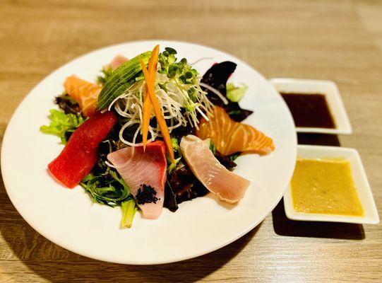 Rainbow Sashimi Salad