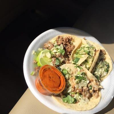 Great local authentic Mexican food from a truck. We are not local but we would visit this truck often if we were.