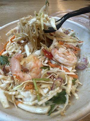 Shrimp noodle bowl