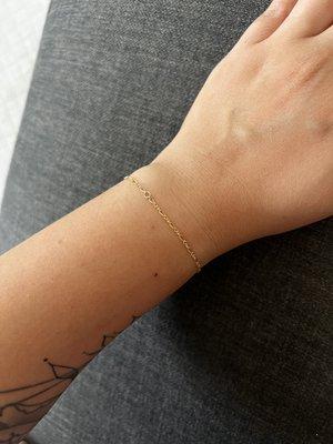 Permanent bracelet