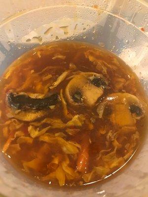 Hot and sour soup.  Very good